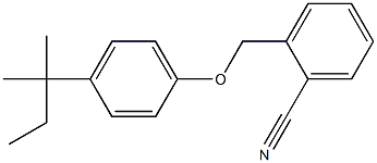 2-[4-(2-methylbutan-2-yl)phenoxymethyl]benzonitrile Struktur