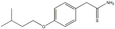 2-[4-(3-methylbutoxy)phenyl]ethanethioamide Struktur