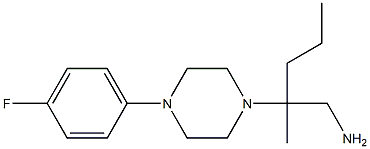 2-[4-(4-fluorophenyl)piperazin-1-yl]-2-methylpentan-1-amine Struktur