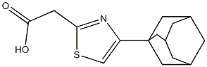 2-[4-(adamantan-1-yl)-1,3-thiazol-2-yl]acetic acid Struktur