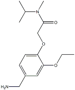 2-[4-(aminomethyl)-2-ethoxyphenoxy]-N-methyl-N-(propan-2-yl)acetamide Struktur