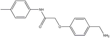 2-[4-(aminomethyl)phenoxy]-N-(4-methylphenyl)acetamide Struktur