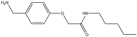 2-[4-(aminomethyl)phenoxy]-N-pentylacetamide Struktur