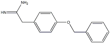 2-[4-(benzyloxy)phenyl]ethanimidamide Struktur