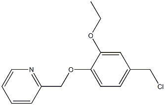 2-[4-(chloromethyl)-2-ethoxyphenoxymethyl]pyridine Struktur