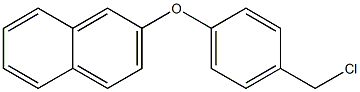 2-[4-(chloromethyl)phenoxy]naphthalene Struktur