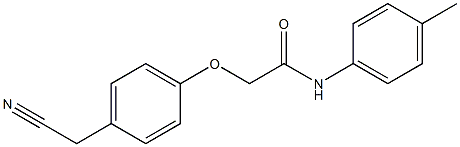 2-[4-(cyanomethyl)phenoxy]-N-(4-methylphenyl)acetamide Struktur