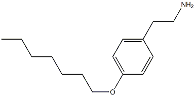 2-[4-(heptyloxy)phenyl]ethan-1-amine Struktur