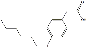 2-[4-(hexyloxy)phenyl]acetic acid Struktur