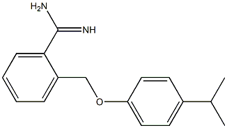 2-[4-(propan-2-yl)phenoxymethyl]benzene-1-carboximidamide Struktur