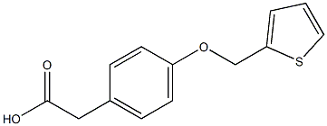 2-[4-(thiophen-2-ylmethoxy)phenyl]acetic acid Struktur