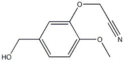 2-[5-(hydroxymethyl)-2-methoxyphenoxy]acetonitrile Struktur