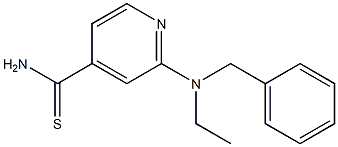 2-[benzyl(ethyl)amino]pyridine-4-carbothioamide Struktur