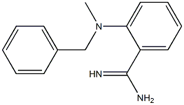 2-[benzyl(methyl)amino]benzene-1-carboximidamide Struktur