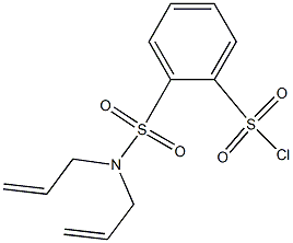 2-[bis(prop-2-en-1-yl)sulfamoyl]benzene-1-sulfonyl chloride Struktur