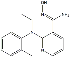 2-[ethyl(2-methylphenyl)amino]-N'-hydroxypyridine-3-carboximidamide Struktur