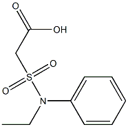 2-[ethyl(phenyl)sulfamoyl]acetic acid Struktur