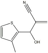 2-[hydroxy(3-methylthiophen-2-yl)methyl]prop-2-enenitrile Struktur