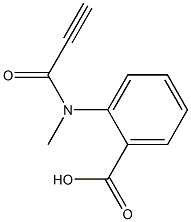 2-[methyl(propioloyl)amino]benzoic acid Struktur