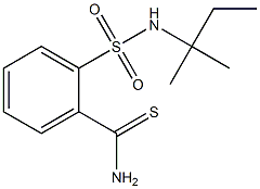 2-{[(1,1-dimethylpropyl)amino]sulfonyl}benzenecarbothioamide Struktur