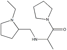 2-{[(1-ethylpyrrolidin-2-yl)methyl]amino}-1-(pyrrolidin-1-yl)propan-1-one Struktur