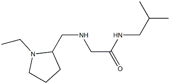 2-{[(1-ethylpyrrolidin-2-yl)methyl]amino}-N-(2-methylpropyl)acetamide Struktur