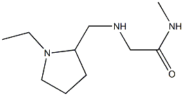 2-{[(1-ethylpyrrolidin-2-yl)methyl]amino}-N-methylacetamide Struktur