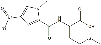 2-{[(1-methyl-4-nitro-1H-pyrrol-2-yl)carbonyl]amino}-4-(methylthio)butanoic acid Struktur