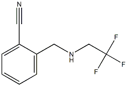 2-{[(2,2,2-trifluoroethyl)amino]methyl}benzonitrile Struktur