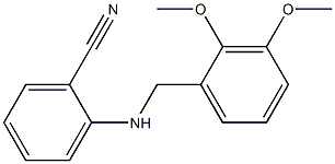 2-{[(2,3-dimethoxyphenyl)methyl]amino}benzonitrile Struktur