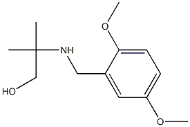 2-{[(2,5-dimethoxyphenyl)methyl]amino}-2-methylpropan-1-ol Struktur