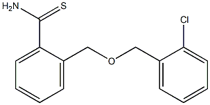 2-{[(2-chlorobenzyl)oxy]methyl}benzenecarbothioamide Struktur