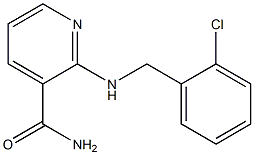 2-{[(2-chlorophenyl)methyl]amino}pyridine-3-carboxamide Struktur