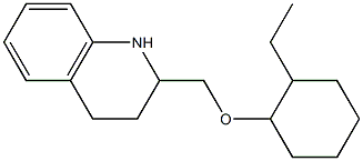 2-{[(2-ethylcyclohexyl)oxy]methyl}-1,2,3,4-tetrahydroquinoline Struktur