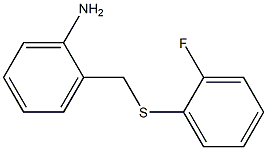 2-{[(2-fluorophenyl)sulfanyl]methyl}aniline Struktur