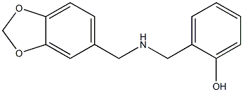 2-{[(2H-1,3-benzodioxol-5-ylmethyl)amino]methyl}phenol Struktur