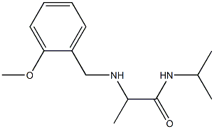 2-{[(2-methoxyphenyl)methyl]amino}-N-(propan-2-yl)propanamide Struktur