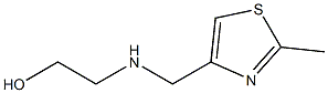 2-{[(2-methyl-1,3-thiazol-4-yl)methyl]amino}ethan-1-ol Struktur