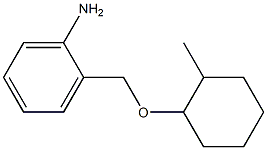 2-{[(2-methylcyclohexyl)oxy]methyl}aniline Struktur