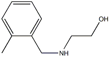 2-{[(2-methylphenyl)methyl]amino}ethan-1-ol Struktur