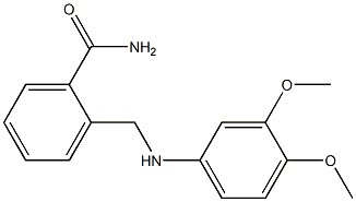 2-{[(3,4-dimethoxyphenyl)amino]methyl}benzamide Struktur