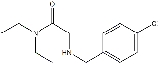 2-{[(4-chlorophenyl)methyl]amino}-N,N-diethylacetamide Struktur