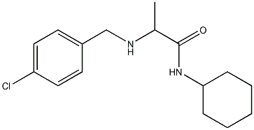 2-{[(4-chlorophenyl)methyl]amino}-N-cyclohexylpropanamide Struktur