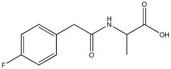 2-{[(4-fluorophenyl)acetyl]amino}propanoic acid Struktur