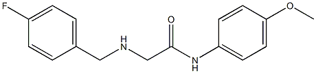 2-{[(4-fluorophenyl)methyl]amino}-N-(4-methoxyphenyl)acetamide Struktur