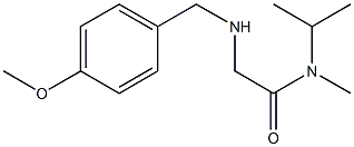 2-{[(4-methoxyphenyl)methyl]amino}-N-methyl-N-(propan-2-yl)acetamide Struktur