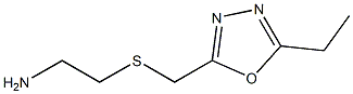 2-{[(5-ethyl-1,3,4-oxadiazol-2-yl)methyl]sulfanyl}ethan-1-amine Struktur