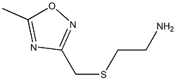 2-{[(5-methyl-1,2,4-oxadiazol-3-yl)methyl]sulfanyl}ethan-1-amine Struktur