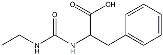 2-{[(ethylamino)carbonyl]amino}-3-phenylpropanoic acid Struktur