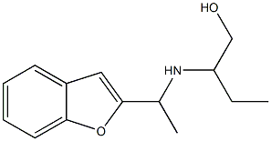 2-{[1-(1-benzofuran-2-yl)ethyl]amino}butan-1-ol Struktur